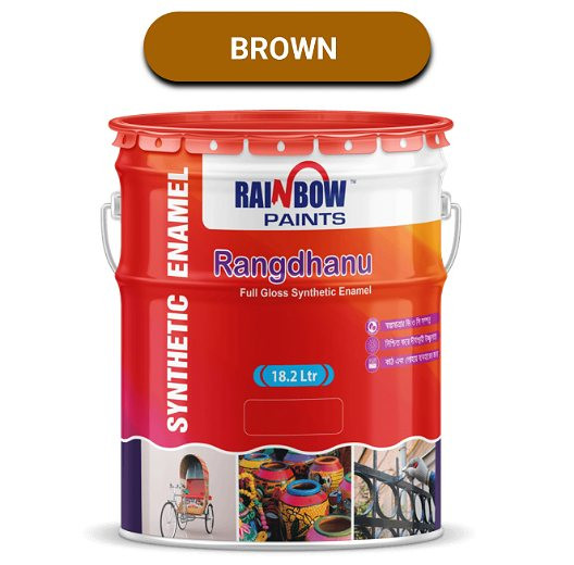 Rainbow Rangdhanu Full Gloss Synthetic Enamel Paint-Brown