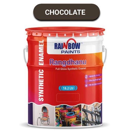 Rainbow Rangdhanu Full Gloss Synthetic Enamel- Chocolate EE013 Colours