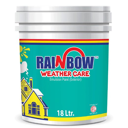 Rainbow Weather Care Exterior Paint Green Gold Colors