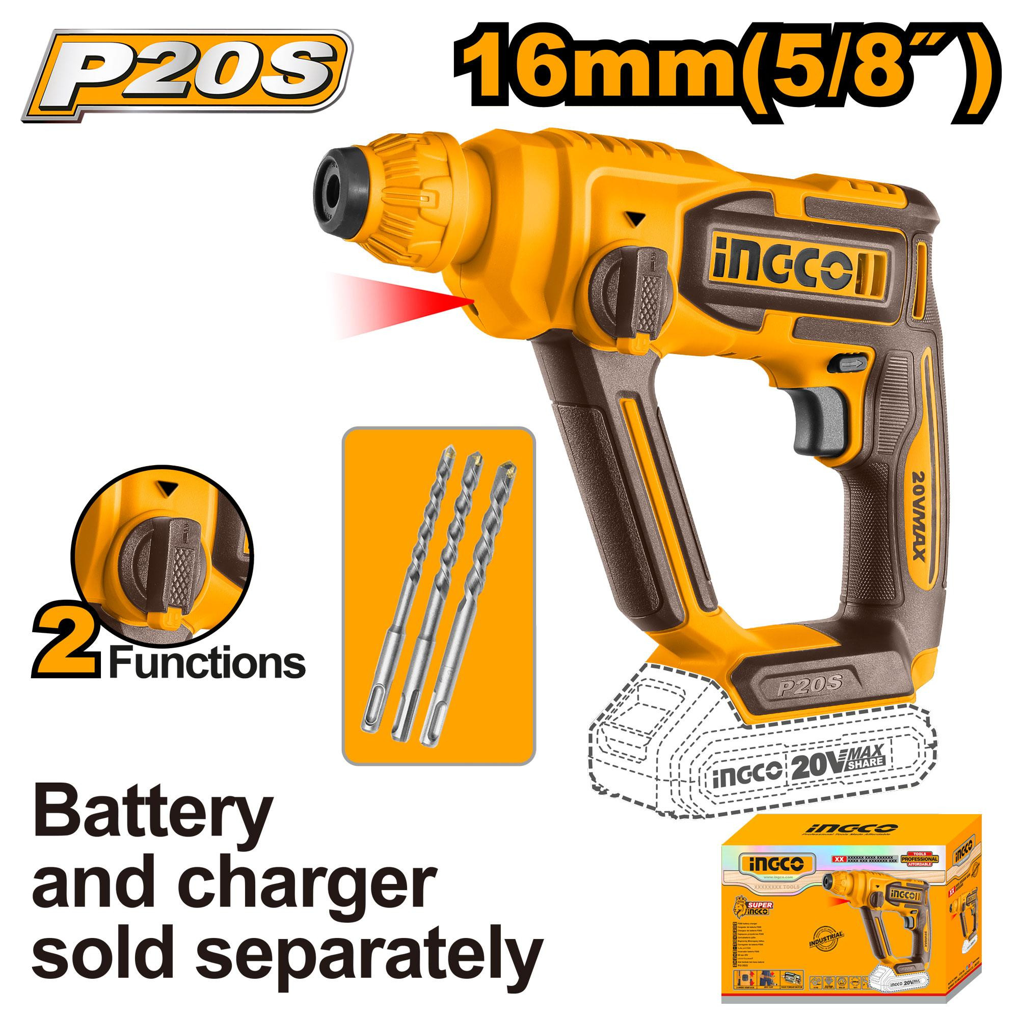 Cordless rotary hammer