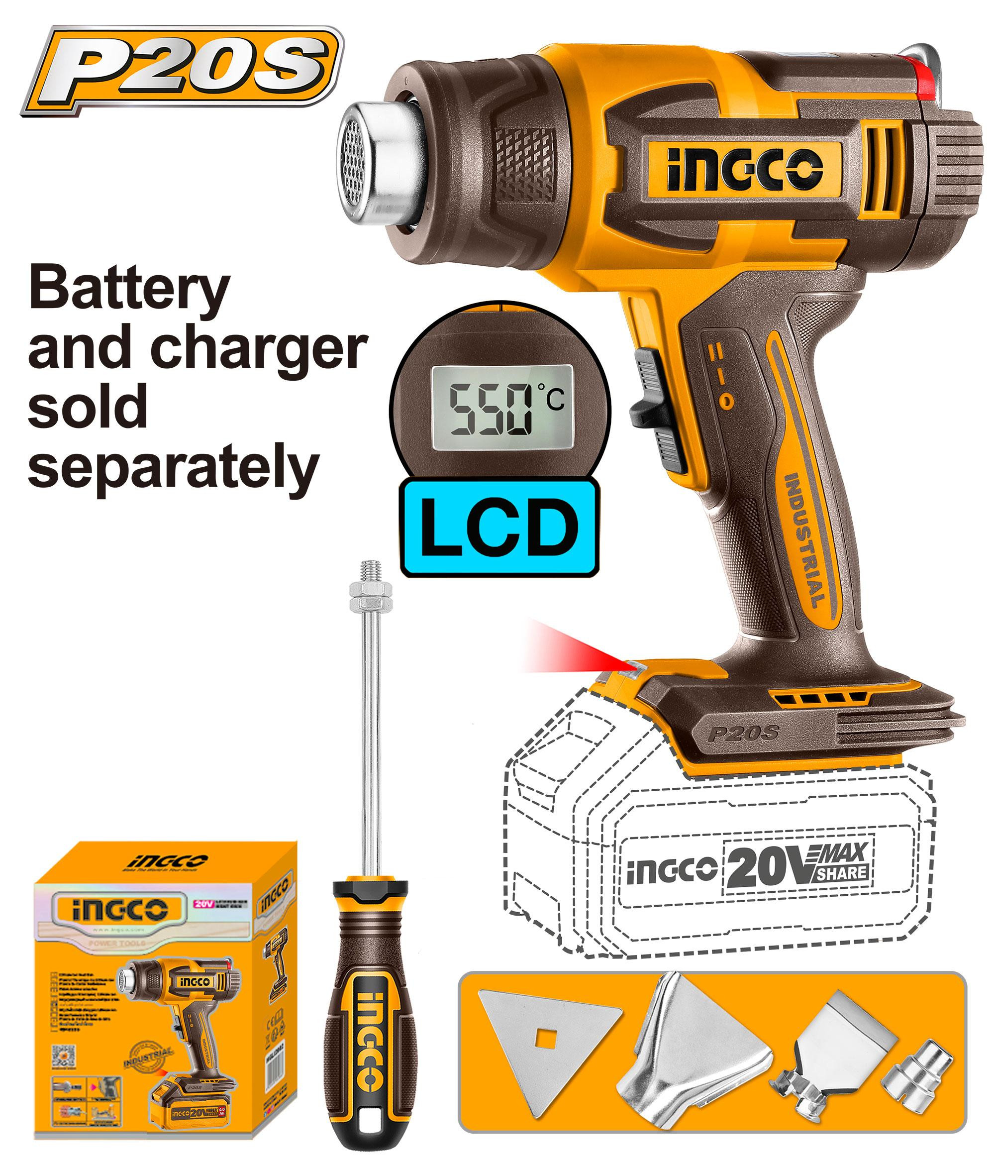 Cordless heat gun