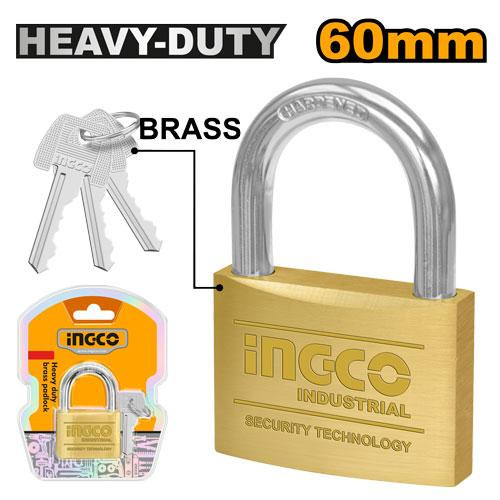 Heavy duty brass padlock