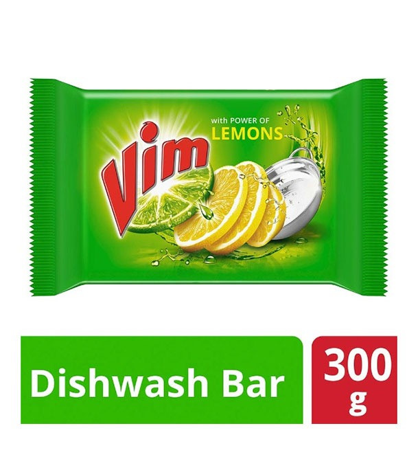 Vim Dishwashing Bar (Lemon)- 300gm