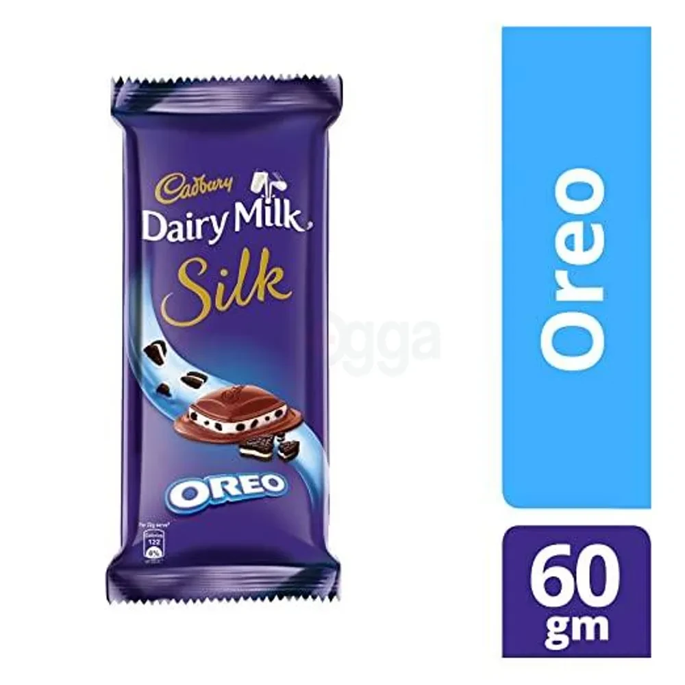 Cadbury Dairy Milk Silk Oreo Chocolate Bar 60gm