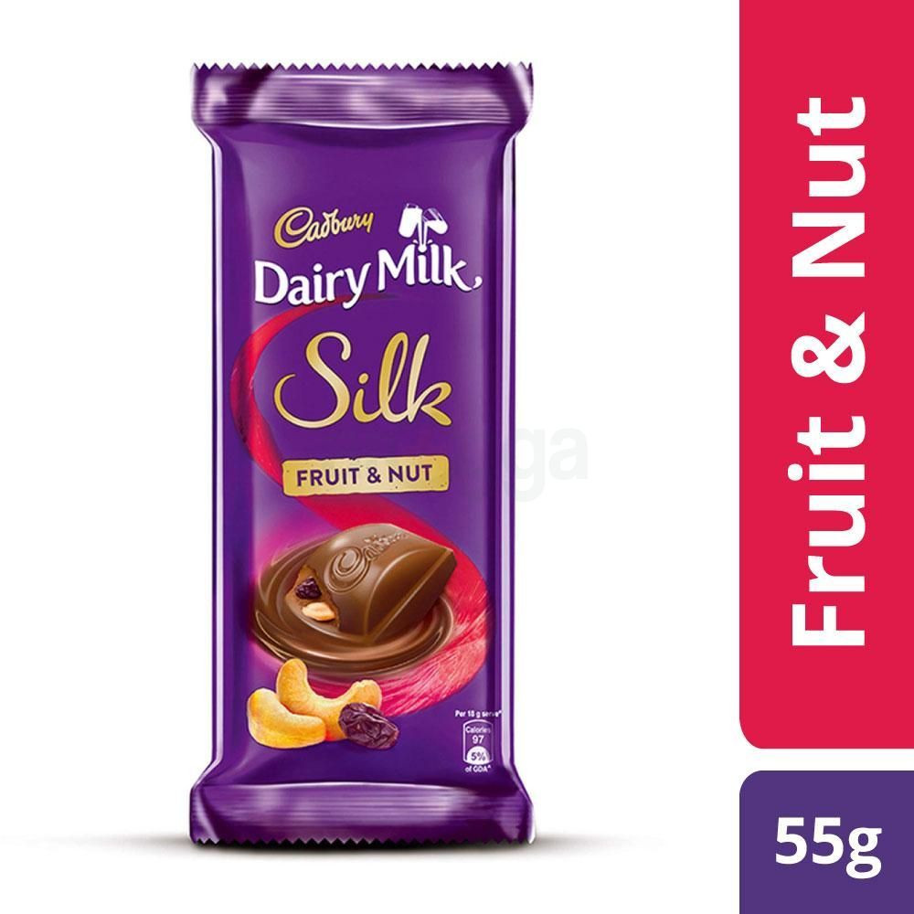 Cadbury Dairy Milk Silk Fruit & Nut Chocolate Bar 55gm