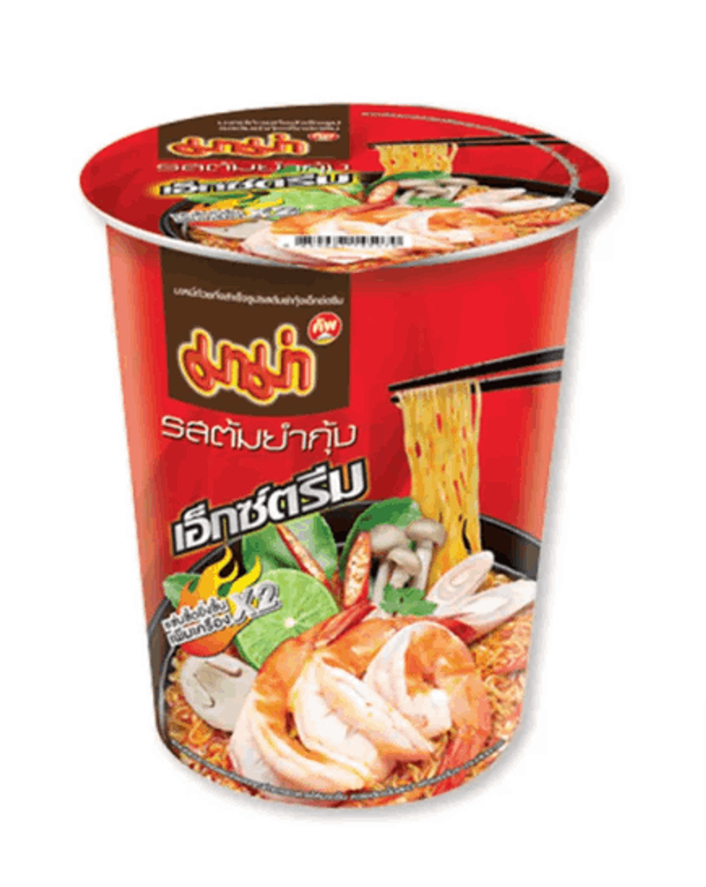 Mama OK Instant Cup Noodles Shrimp Tom Yum (Extreme) Flavour 60gm
