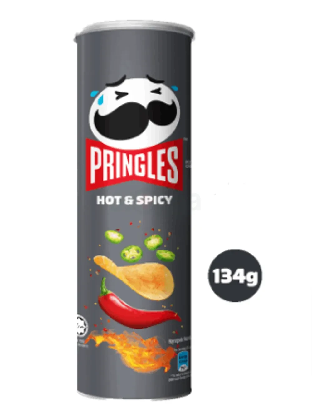 Pringles Hot & Spicy Potato Chips 134gm