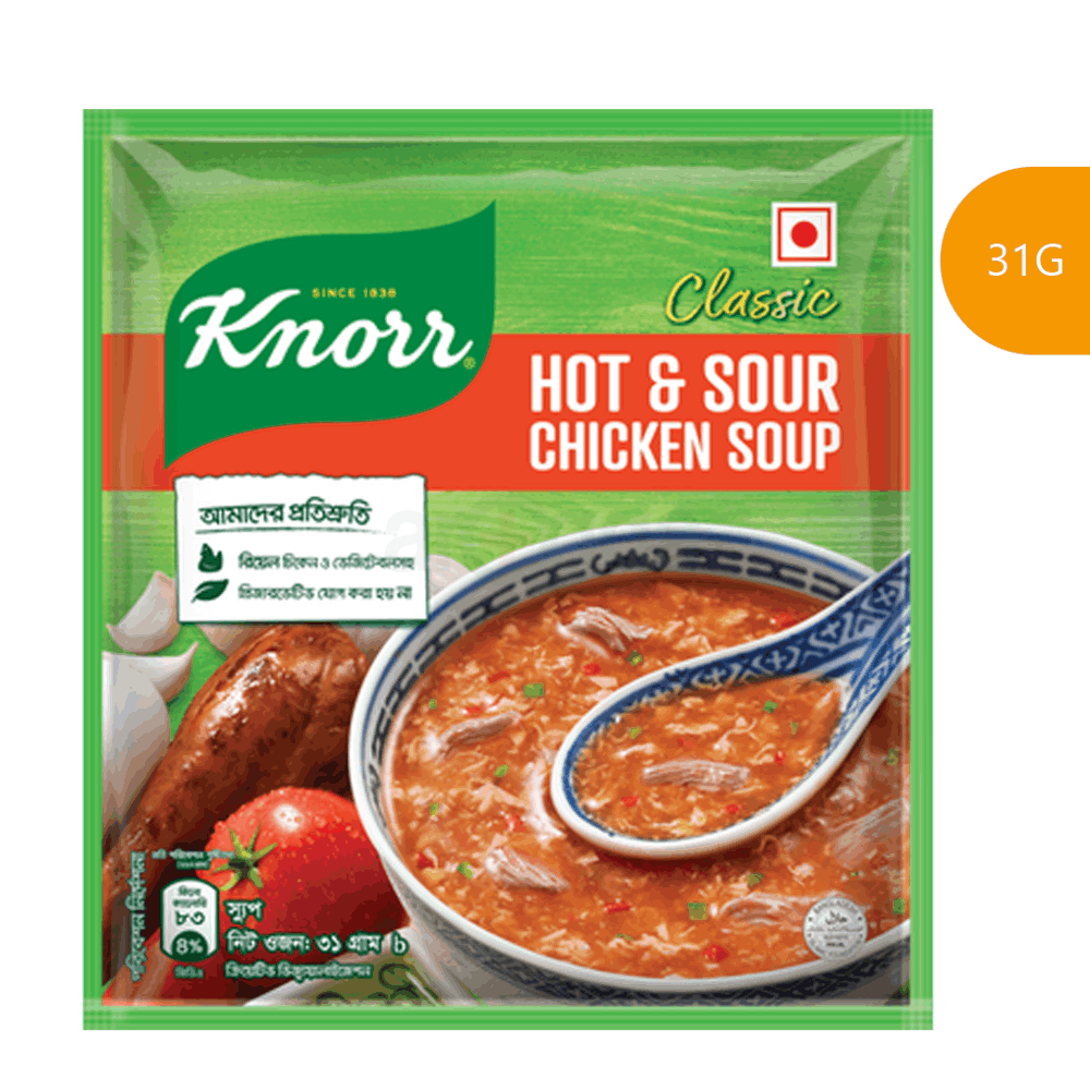Knorr Hot & Sour Chicken Soup Sachet -31gm