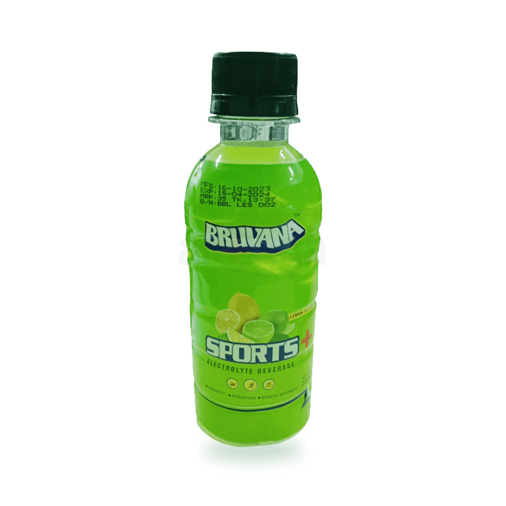 Bruvana Sports+ Electrolyte Beverage (Lemon Flavor)