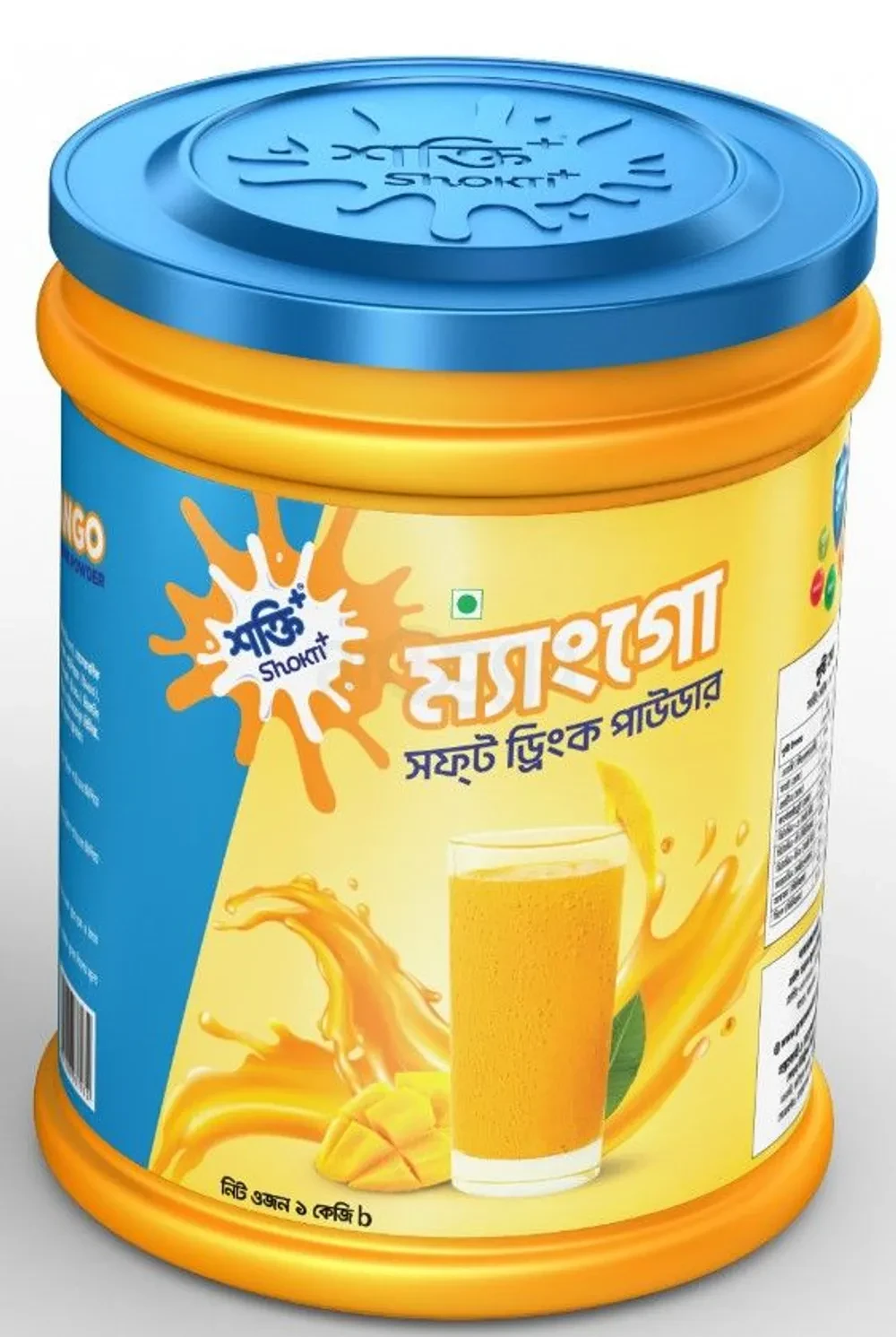 Shokti+ Mango Soft Drink Powder-Plastic Jar