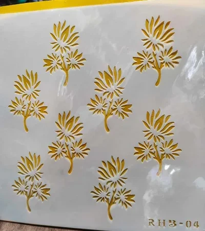 Stencil Wall & Art Painting design Paper 12"by 12" (small tree )