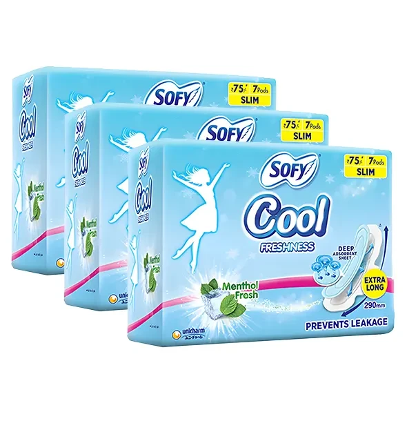Sofy Cool XL(290mm) Sanitary Napkin 7Pad - 3 Pack offer