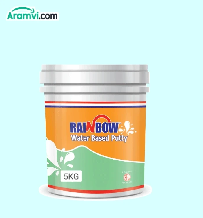 Rainbow Interior Wall Putty 5Kg ,White Color