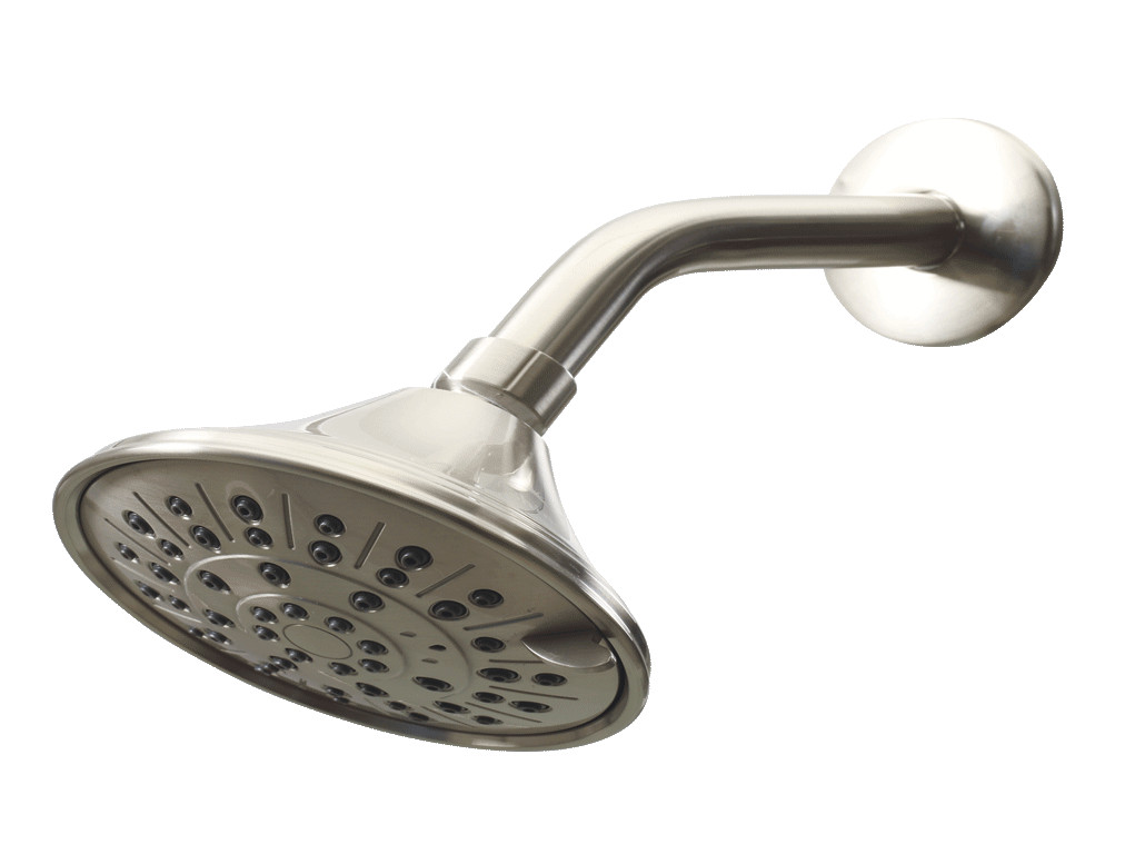 Brush Nickel Wall Shower