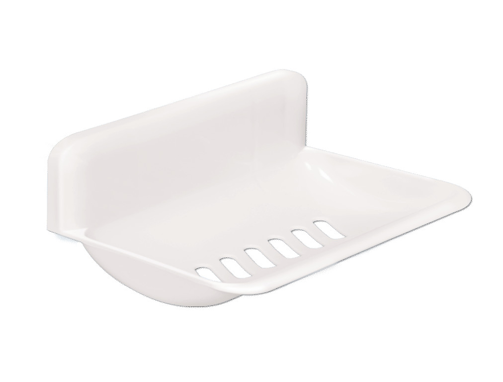 Single Deluxe Soap Case -White
