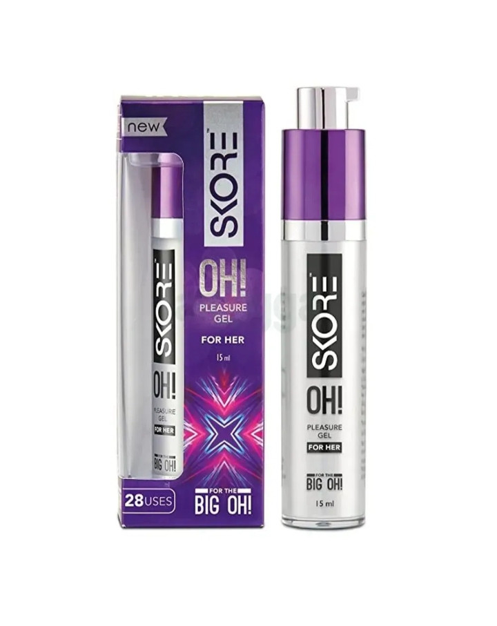 Skore OH Pleasure Gel for Women for her 15ml | Water-Based Stimulant Gel | Suitable for use With condoms