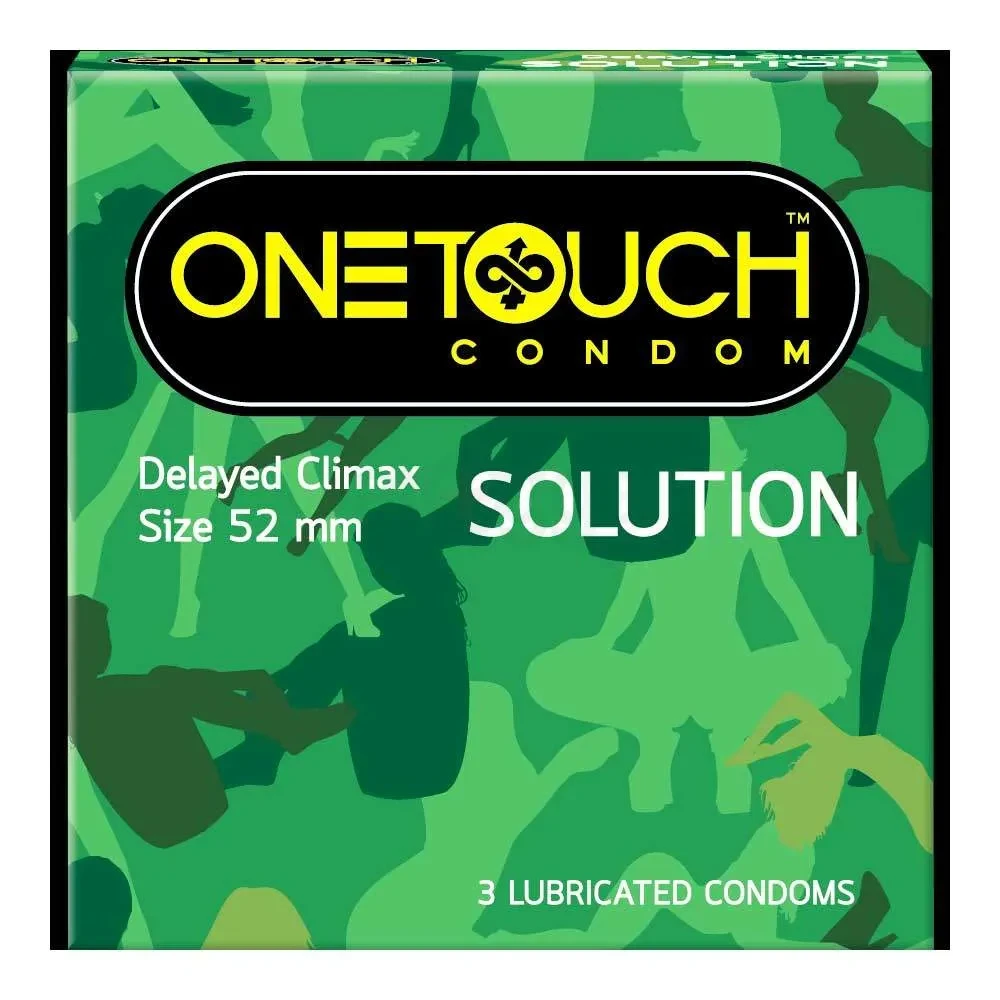 One Touch Condom Delayed Climax Solution 3's Pack