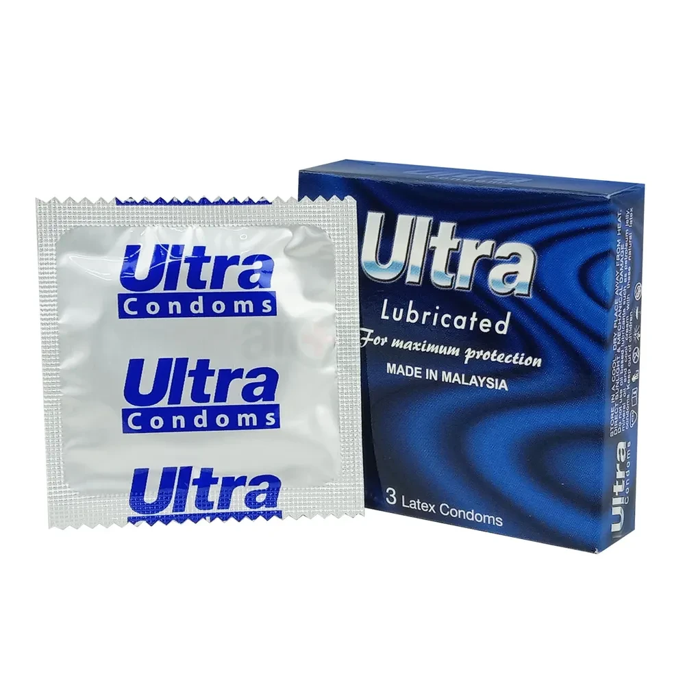 Ultra Dotted Latex Condoms Lubricated (Malaysia) - 3Pcs Pack