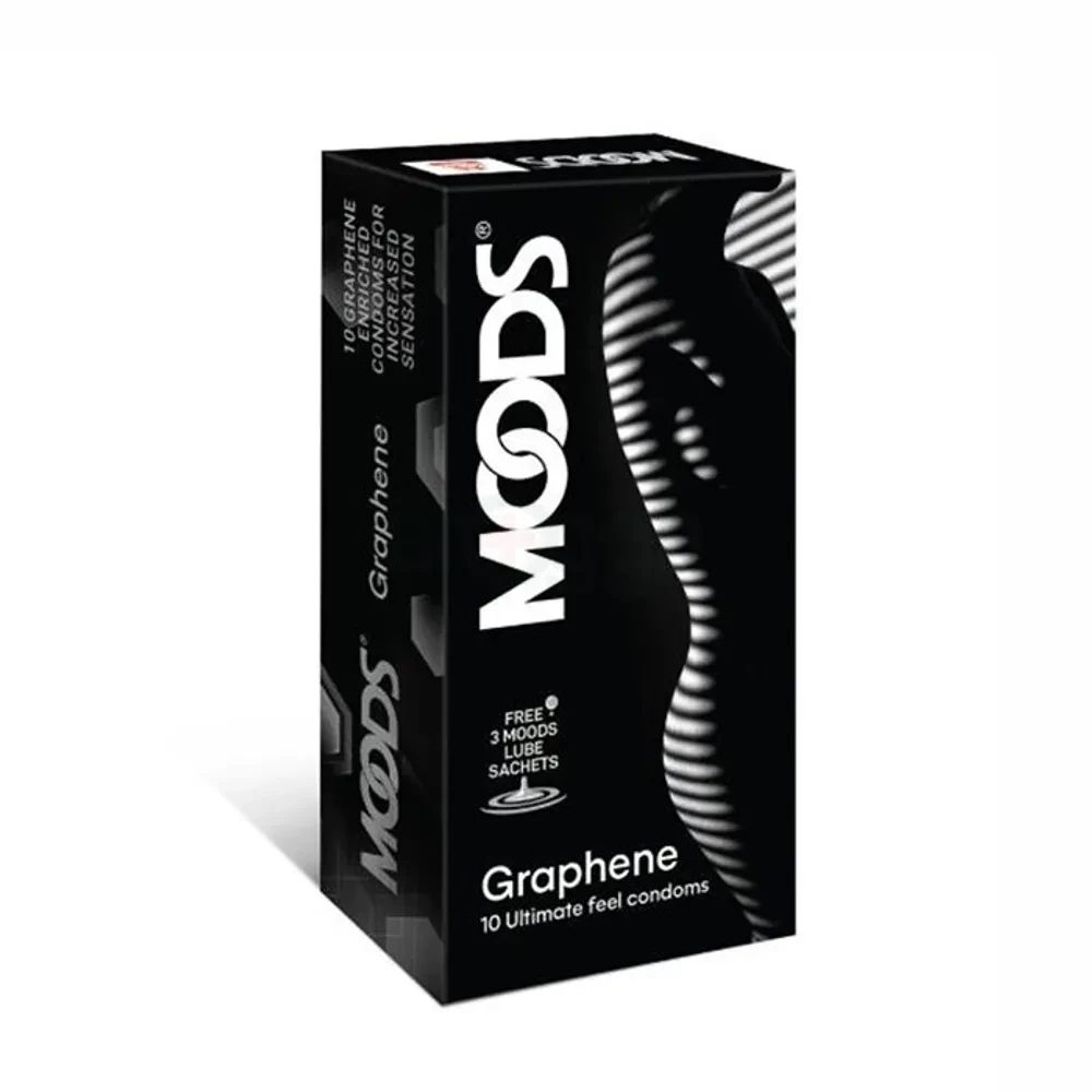 Moods Graphene Enriched Ultimate Feel Condom - 10s Pack (India)