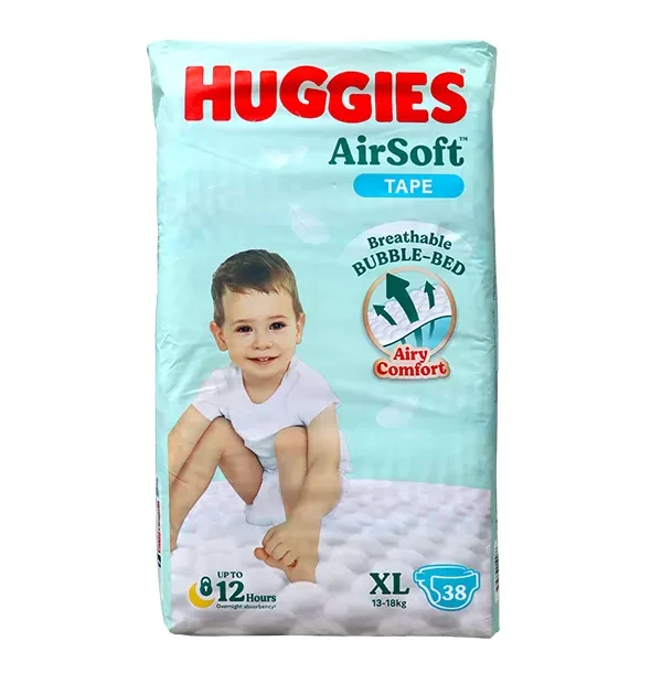 Huggies Airsoft Tape Baby Diaper (13-18kg) - XL38