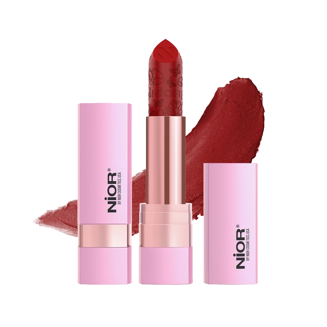 NIOR No Transfer Retro Matte Lipstick Cherry Bomb 50