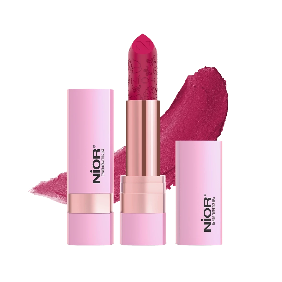 NIOR No Transfer Retro Matte Lipstick Fuchsia Flirt 70